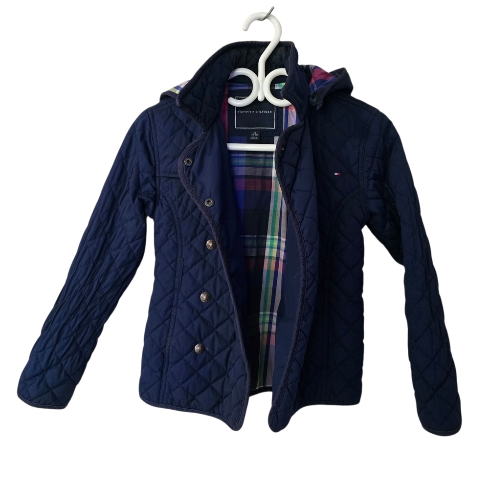 Tommy Hilfiger Kids Dark Blue Puffer Quilted Jacket